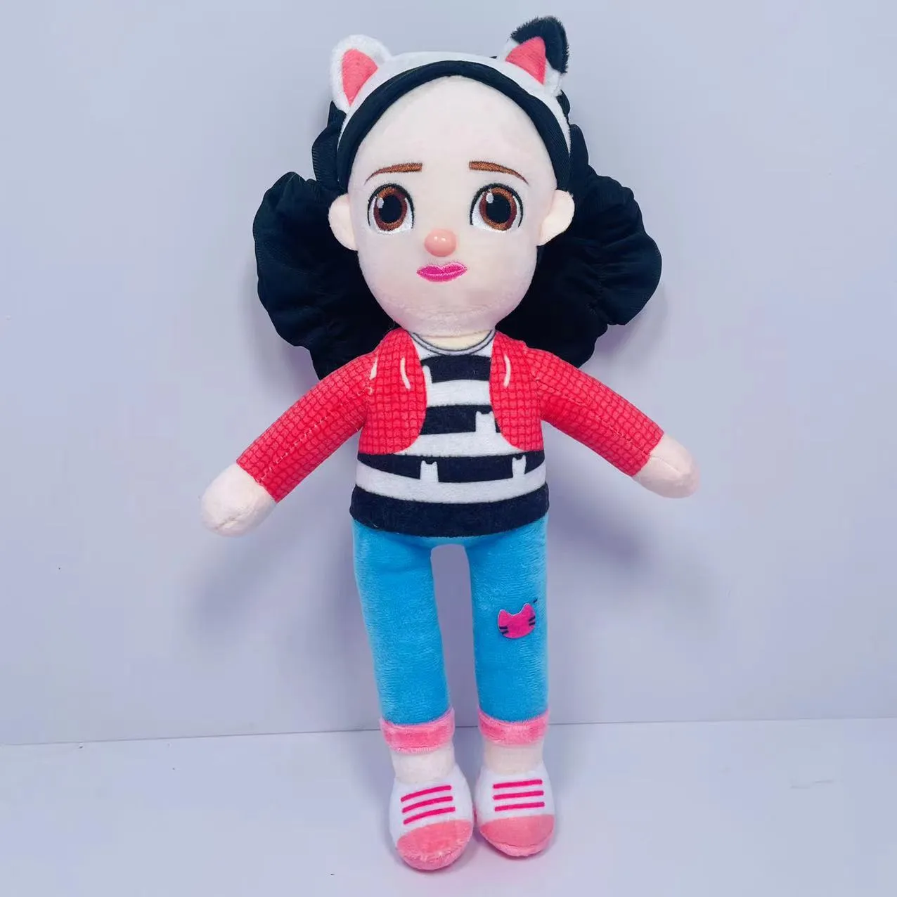 Nouveau Gabby maison de poupée en peluche Mercat dessin animé animaux en  peluche souriant chat voiture chat câlin Gaby fille poupées enfants cadeaux  d'anniversaire 