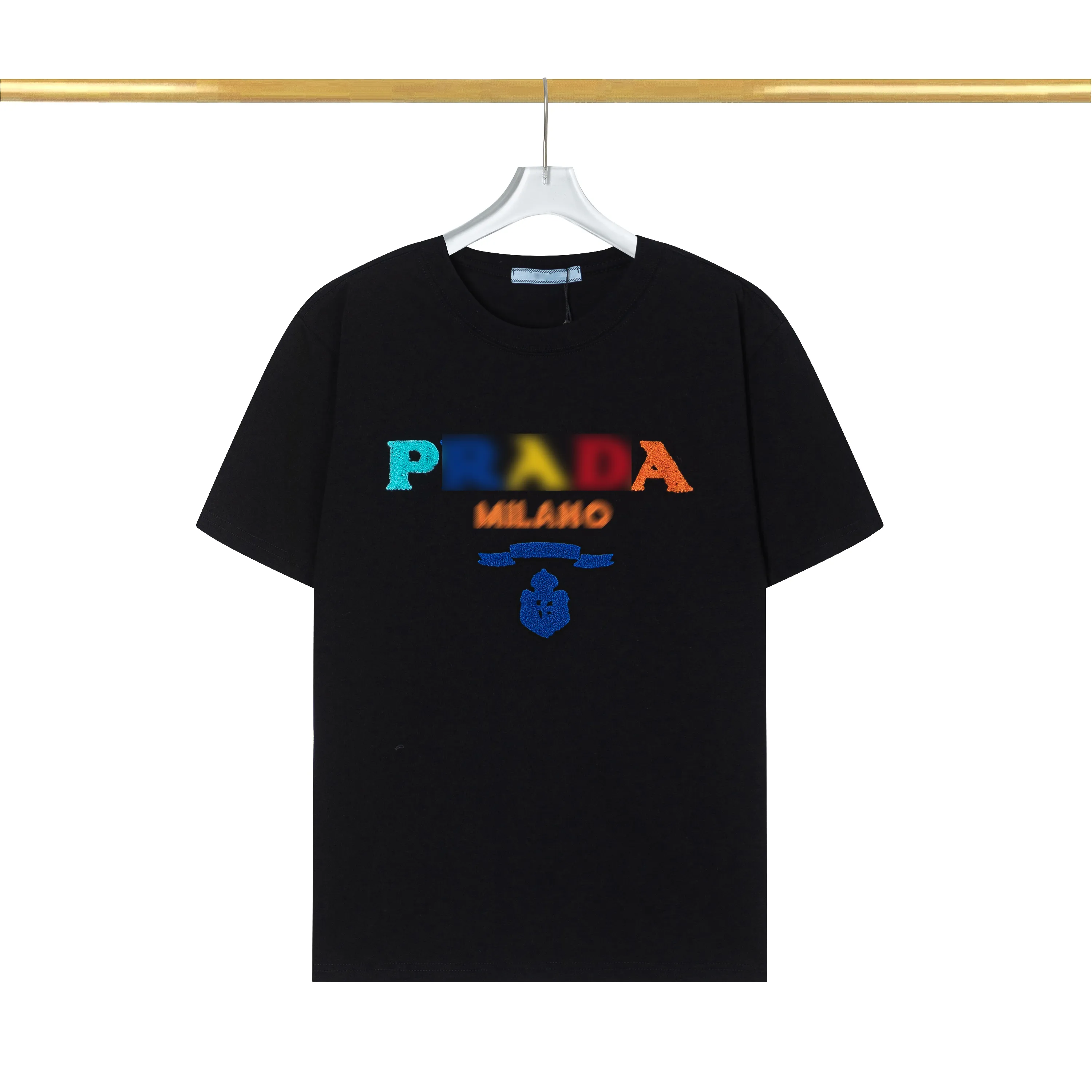 Designers tendência rua moda masculina em torno do pescoço carta impressa t-shirt solta férias casuais de alta qualidade algodão casual tees manga curta camisa de luxo pa1