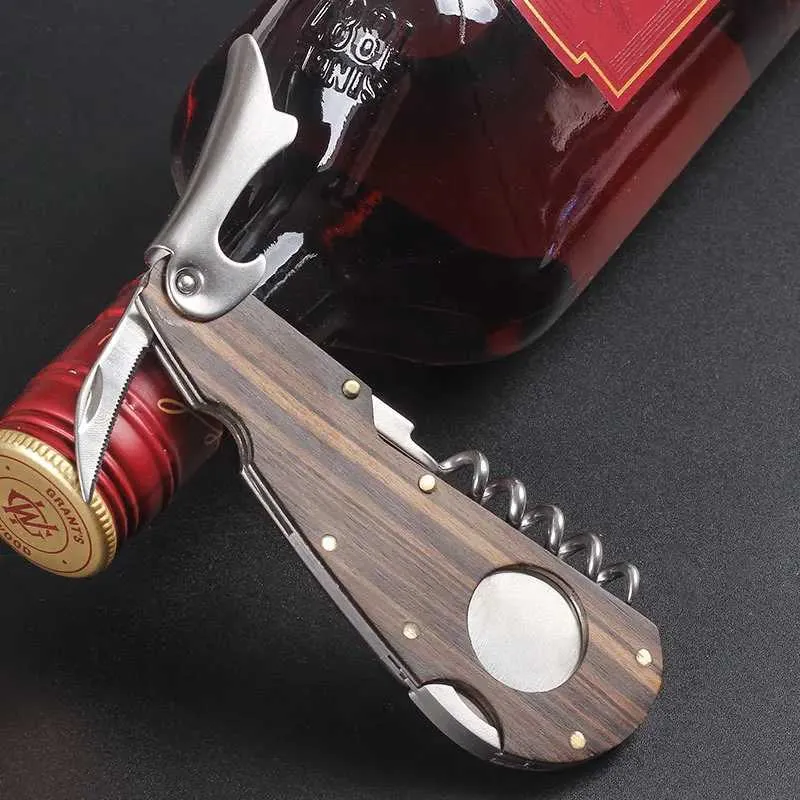 Cigar Cutter Stainless Steel Metal Classic Guillotine with Christmas Scissors Wine Corkscrew for Gift