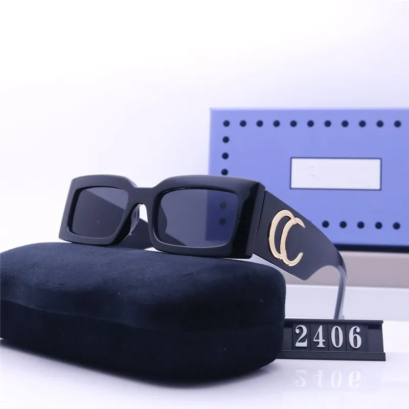 Designer-Sonnenbrillen für Herren und Damen, modische, klassische Sonnenbrille, luxuriöse polarisierte Piloten-Sonnenbrille in Übergröße, UV400-Brille, PC-Rahmen, Polaroid-Sonnenbrille 2406