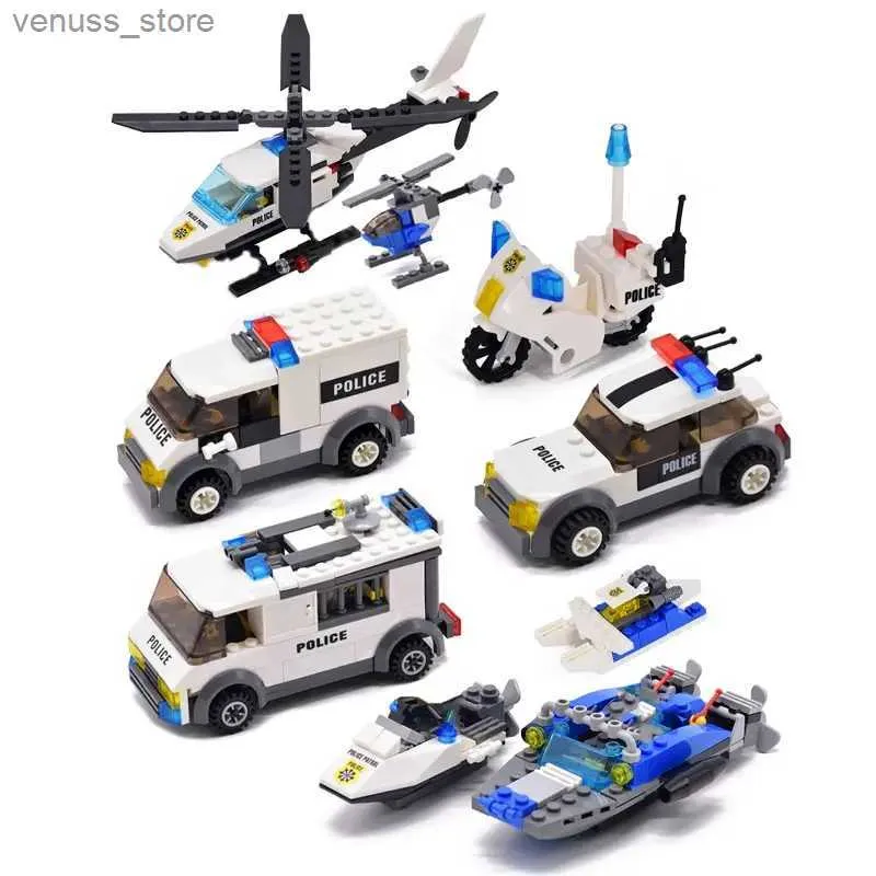 Blokken CityPatrol Auto Model Figuur Blokken Educatief Bouw Bouwstenen Speelgoed Voor Kinderen Kerstcadeau R231208