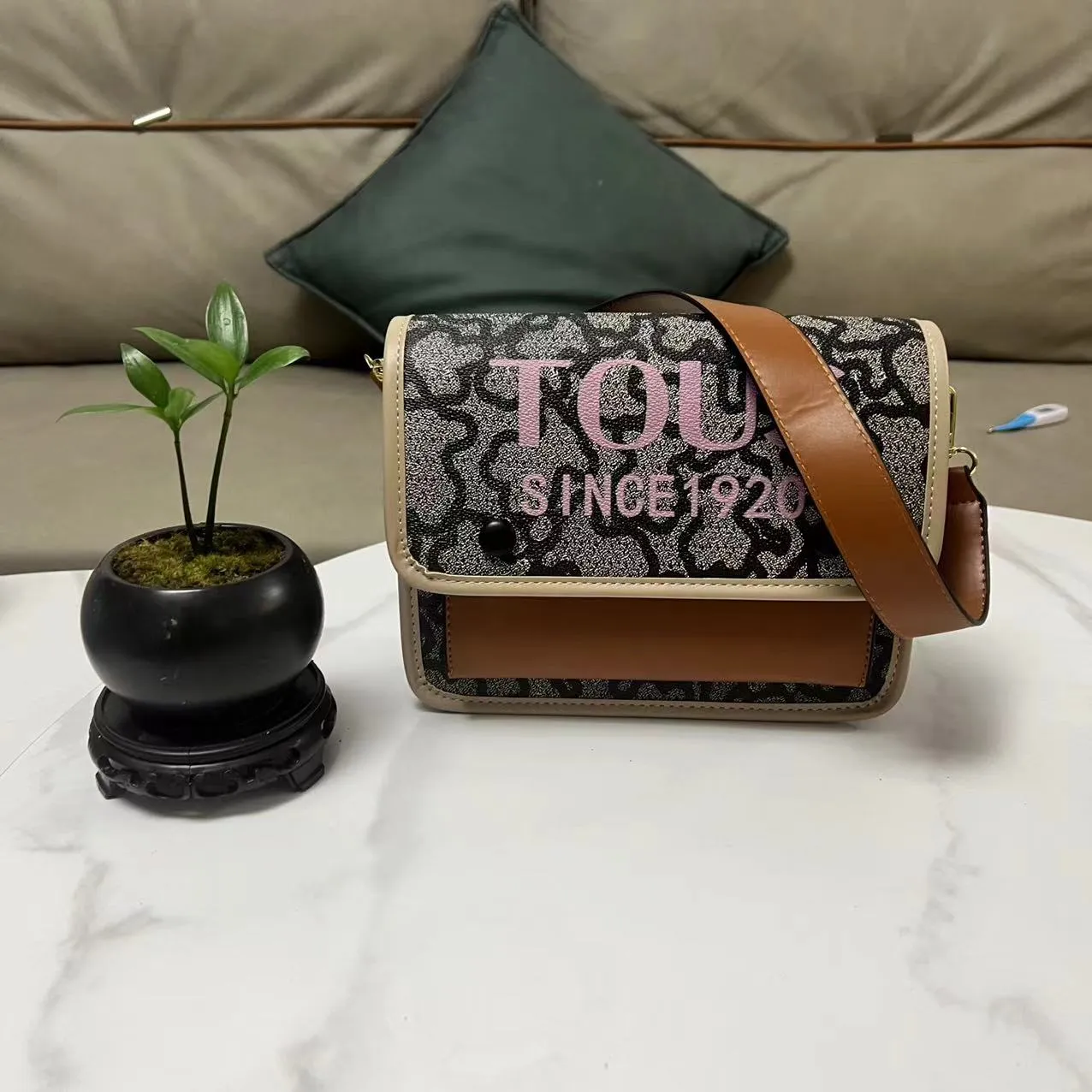Hot Sale Sac Original Tous La Rue Crossbody Reporter Bag Mirror