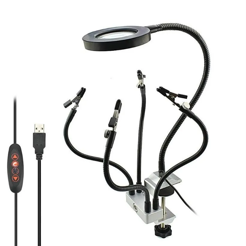 Lampen -Vergrößerungsreparatur 360 Grad Hardware Tool Circuit Board Schweiß Assistent Tischlampen265f