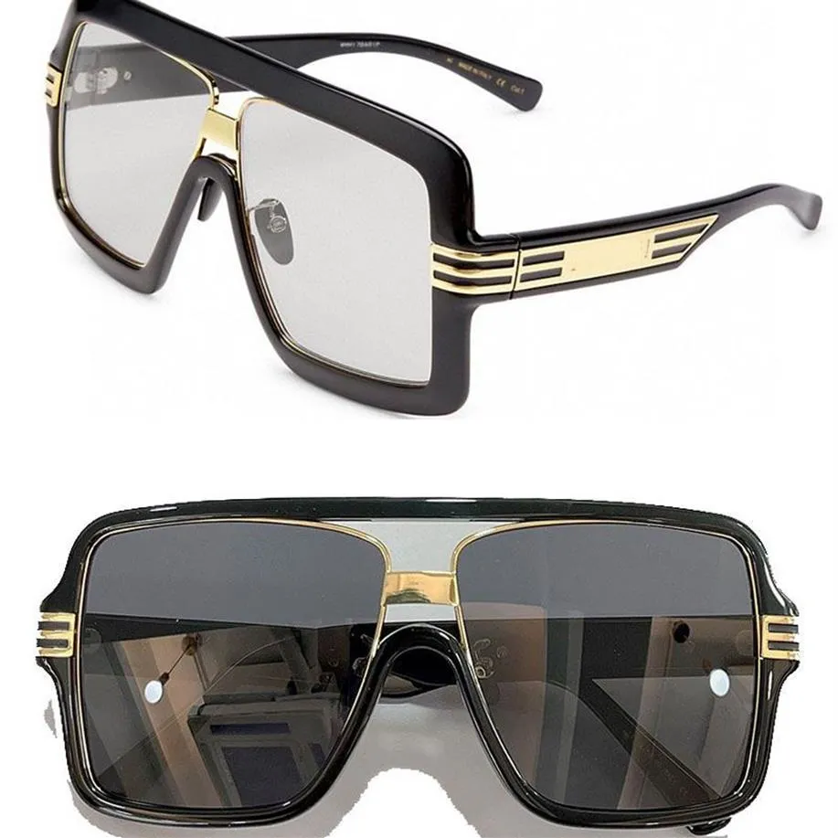 نظارة شمسية للنساء 0900 كلاسيكي من قطعة واحدة من تصميم الإطار شمسي الرجال غير الرسمي للأزياء UV400 مصممين الشمس GG0900 مع 201F