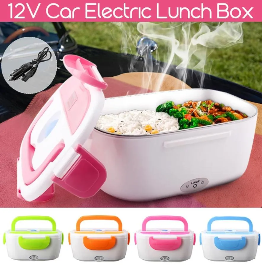 12V Multifunctional Lunch Box Car Portable Electric Heated Heating Bento Outdoor School Home FoodGrade Food Warmer Container T202493643