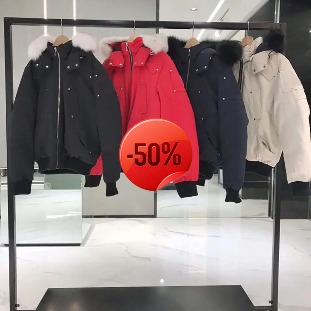 Descuento de Navidad ~ Down Parkas Diseñador abajo Chaqueta para hombre Mooses Knuckle Chaquetas de invierno para hombre para mujer rompevientos para él y para ella Moda casual térmica