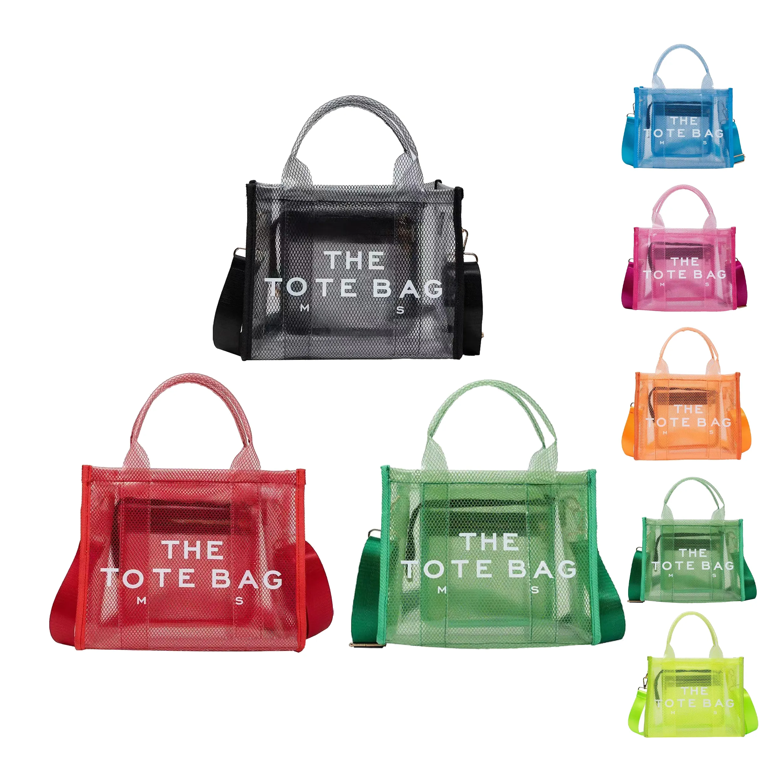 Feminino marcelo pvc A bolsa de designer de bolsa transversal bolsa bolsa de bolsa de moda de viagem clara praia shopper grande lady saco de ombro de burlon snapshot snapshot