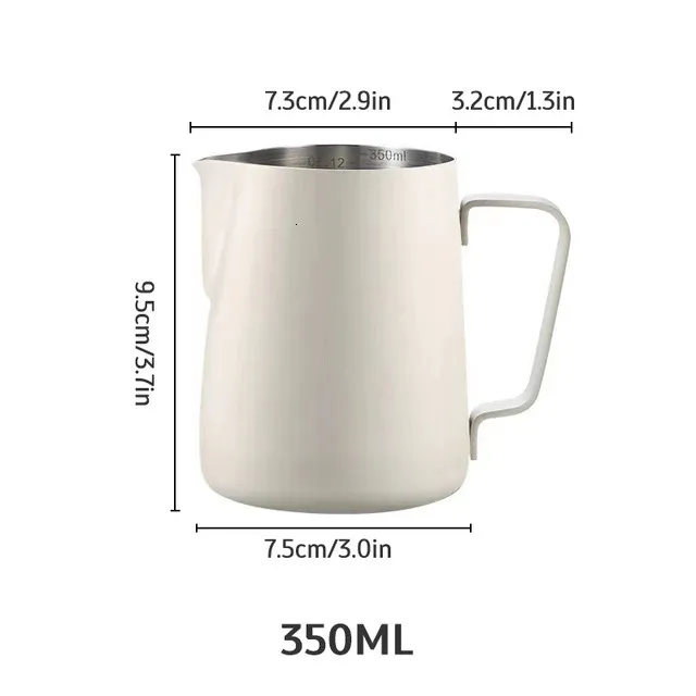 Brocca In Acciaio, Tazza Per Montare Il Latte Per Cappuccino, 0,35 L