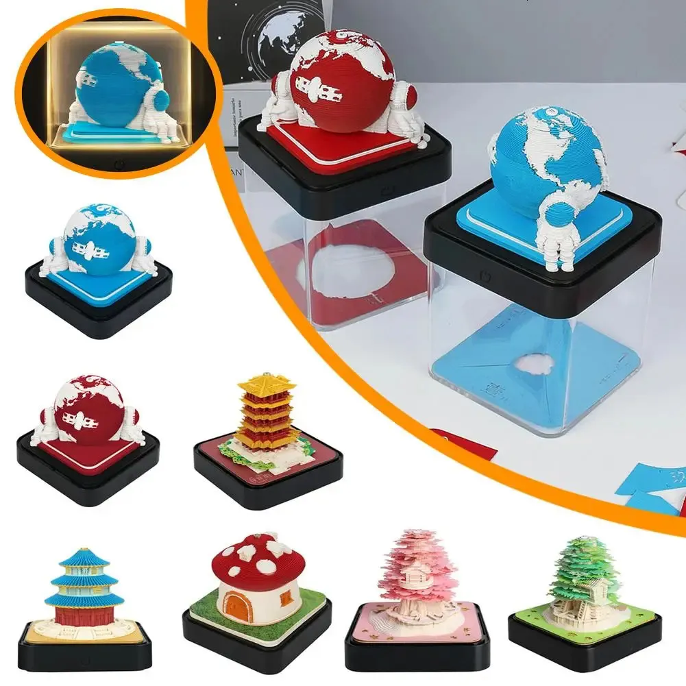 Wholesale 3D Tree Memo Pad With Lights Festive Calendar For Desk