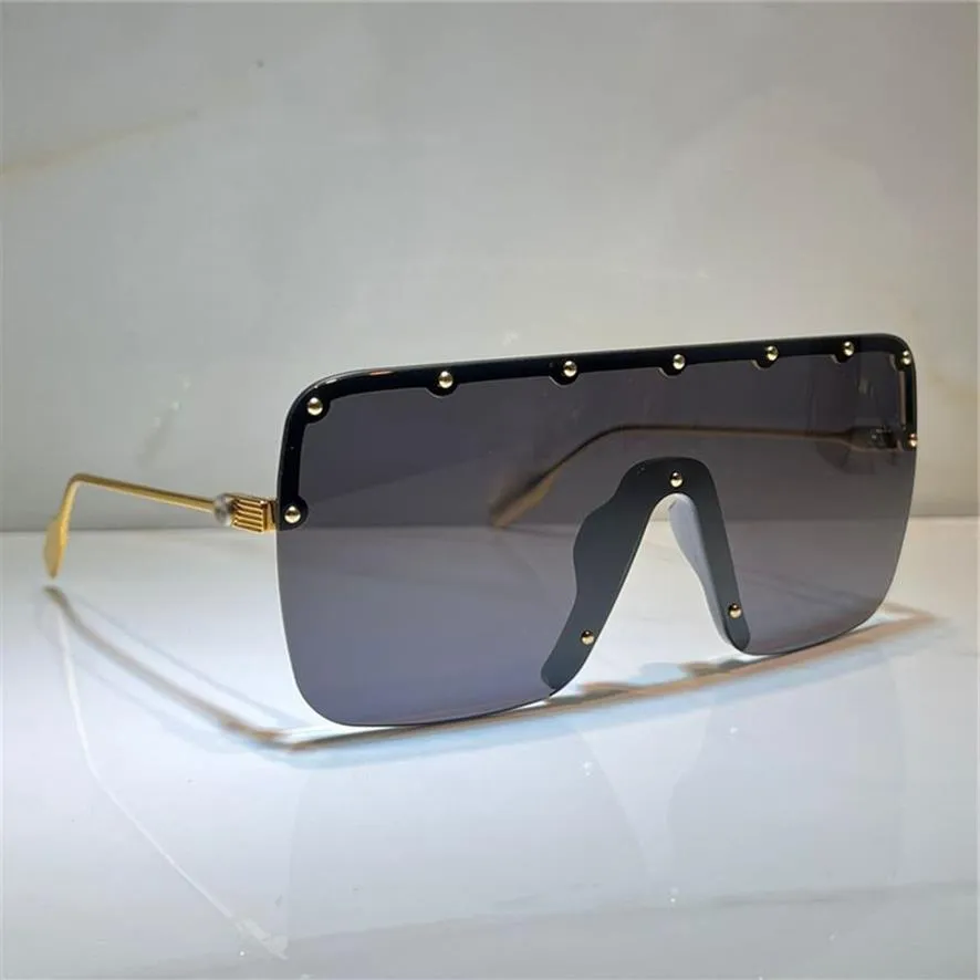 Lunettes de soleil d'été pour femmes et hommes, Style 1245, Anti-Ultraviolet, rétro, carrée, sans cadre, à la mode, avec boîte, 1245S262M