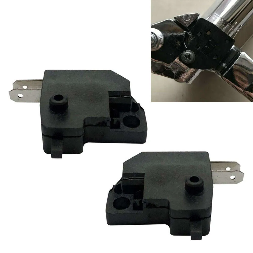 NYA 10 PCS Universal Switch Motorcykel Höger/vänster Frambromsstopp som elbilskiva BromshandleBar Control Switch -tillbehör