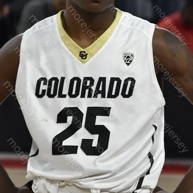 Custom Colorado Buffaloes Basketball Jersey College Bey McKinley Wright IV D