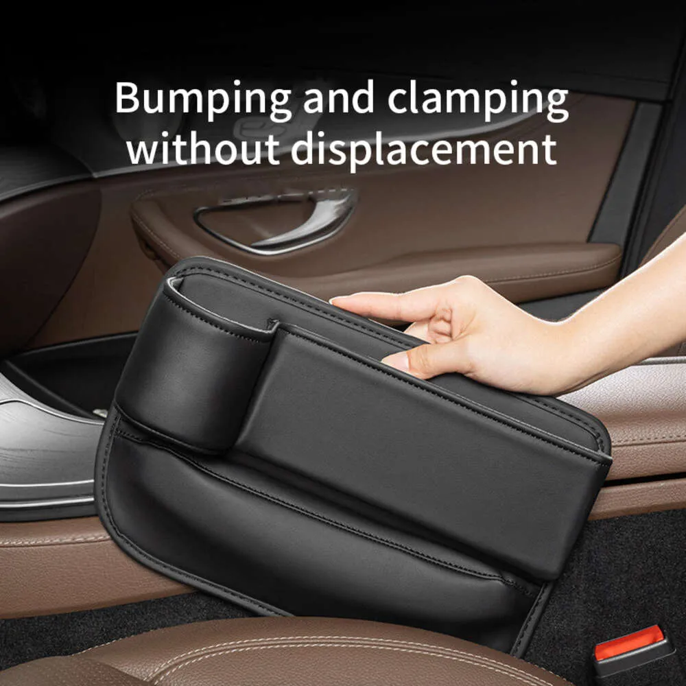 Nouveau sac de rangement en cuir PU pour siège de voiture, sac de rangement pour Console automobile, organisateur de remplissage de bouchon de siège latéral, poche de rangement de fente de voiture