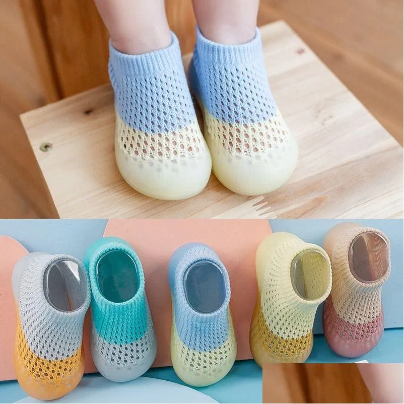 Chaussettes pour enfants 2021 Nouvelle arrivée Été Bébé Garçon Fille Casual Chaussures antidérapantes Enfant en bas âge Mesh Nouveau-né Mignon Drop Livraison Vêtements de maternité Dhwgk