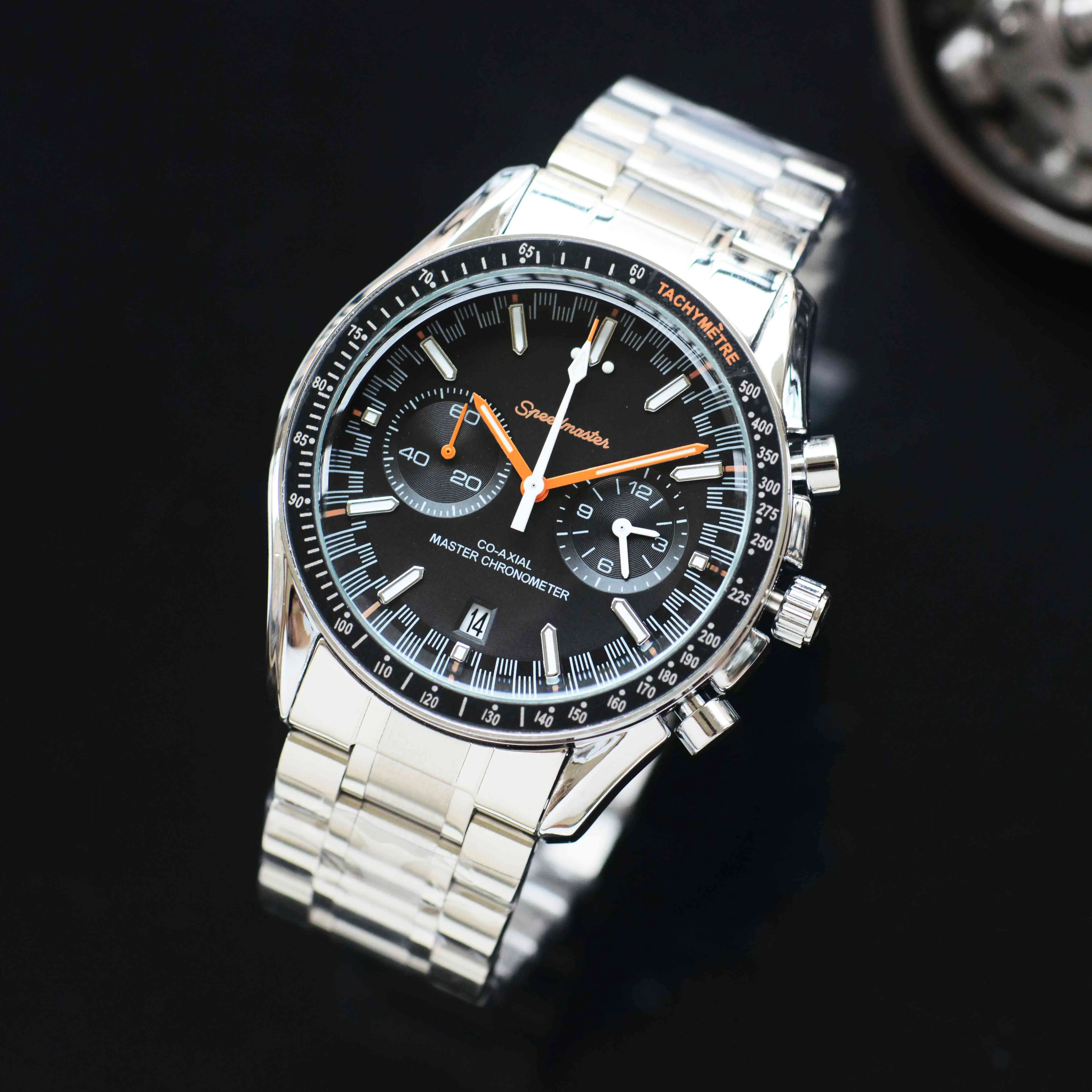 Новые роскошные мужские спортивные часы OMG, дизайнерские брендовые стальные ремни и ремни, часы с классическим циферблатом, кварцевые наручные часы, мужская мода