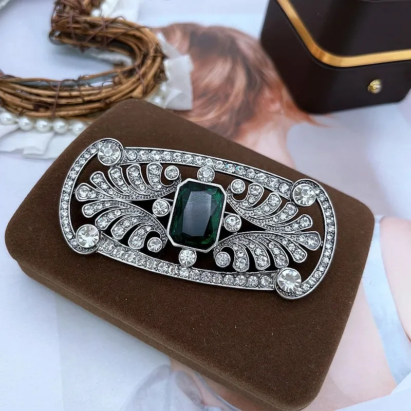 Spilla in argento e oro, inizio XIX secolo Grande ramage con fiore 'en Spilla in argento e oro, inizio XIX secolo Grande ramage con fiore 'en