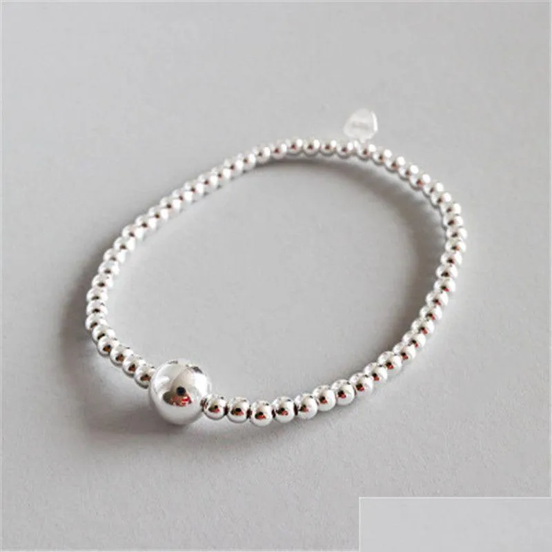 Charms Authentieke 925 Sterling Sier Strand Armbanden Voor Vrouwen Geschenken 8Mm Kralen Elastische Armband Fijne Sieraden Drop Levering Bevindingen Com Dhsfu