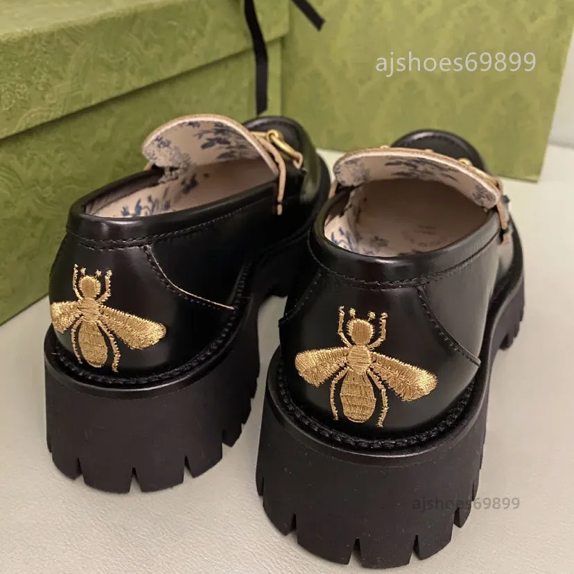 Fashion Leather Shoes with Bee Motif Sole Bumble Bee Vegan Leather Moccasins – Within The Pines main image 3