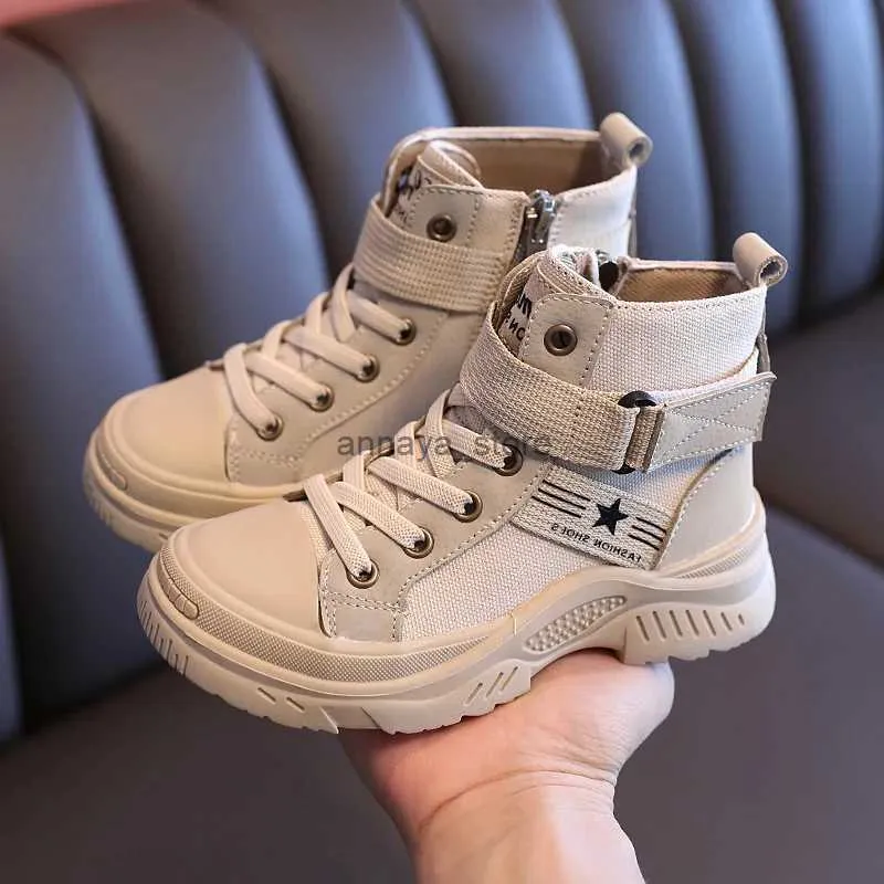 Laarzen Kind Wandelschoenen 2020 Herfst Kinderen Wandelen Veterschoenen Roze Zwart Kaki Jongen Meisje Lente Herfst Schoenen Maat 27 37L231209