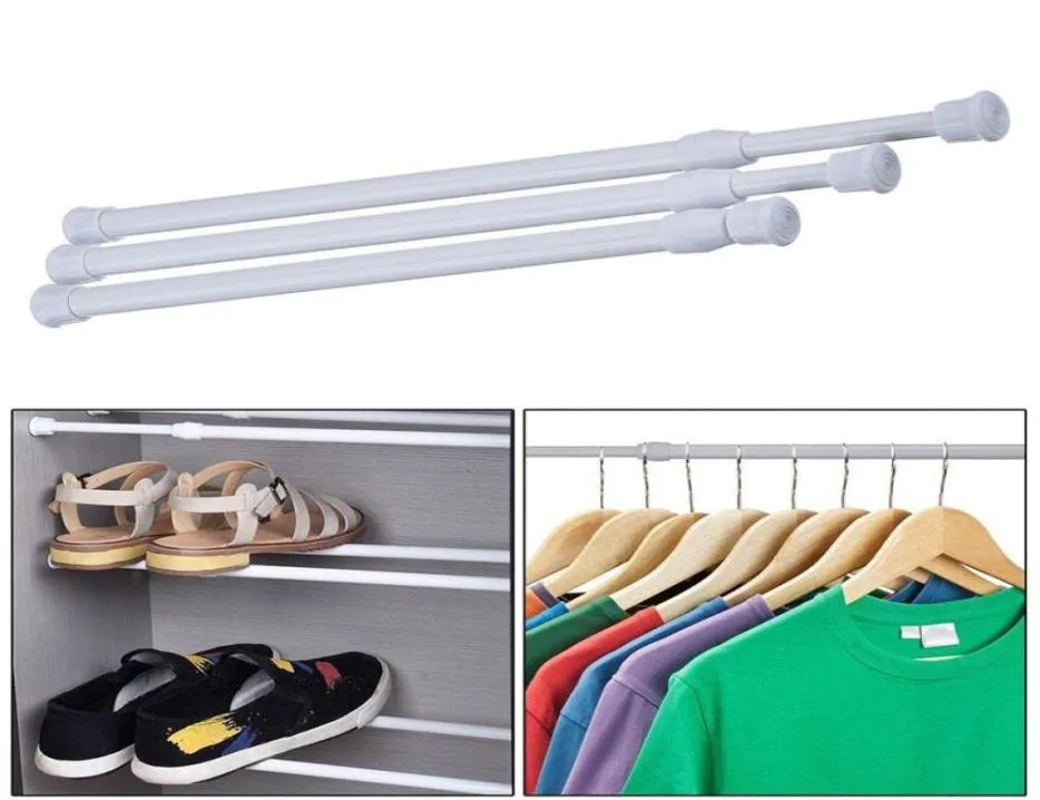 Adjustable Curtain Rod Metal Spring Loaded Bathroom Bar Shower Extendable Poles Rail Hanger Rods9618431