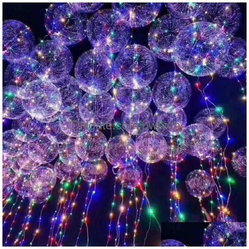 Party Decoration Led Balloons Night Light Up Toys Clear Balloon String  Lights Flasher Transparent Bobo Balls Cca11729 A Drop Deliver Dhnre From  Pwfydh, $1.15