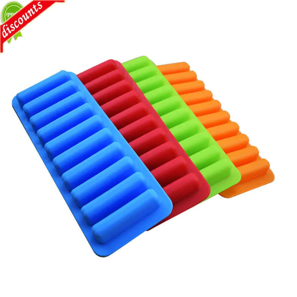 ترقية 1 PCS Ice Stick Trays Bar Tools أفضل سعر أخضر/أزرق/أحمر/أحمر/برتقالي من سليكون المطبخ المستطيل.