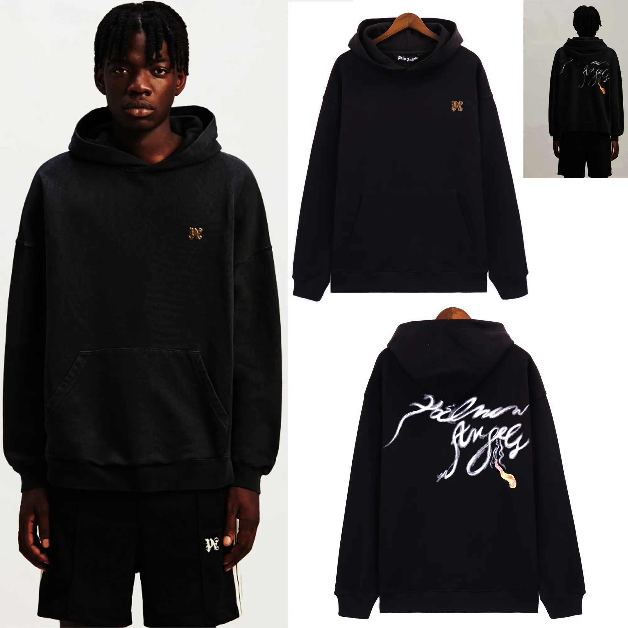 Palm Angels tie-dye-print hoodie - Neutrals