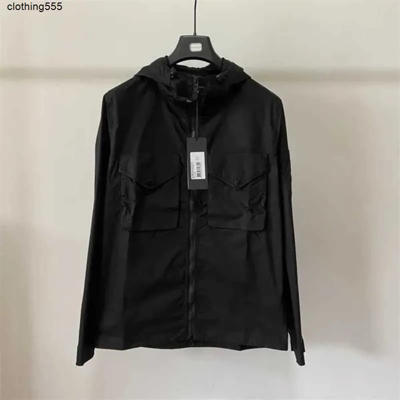 Trendy Men s Outdoor Cotton Blend Hooded Windbreaker Jacket for Autumn and Winter