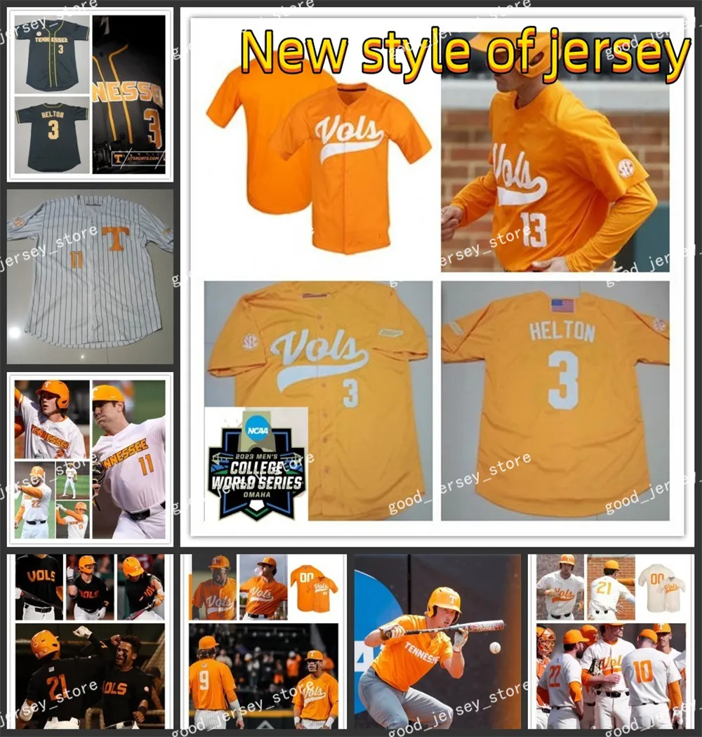 Maui Ahuna Chase Burns Tennessee Baseball Jersey Drew Gilbert Andrew Lindsey Camden Sewell Personalizado Costurado Mens Juventude Tennessee Voluntários Jerseys Bom