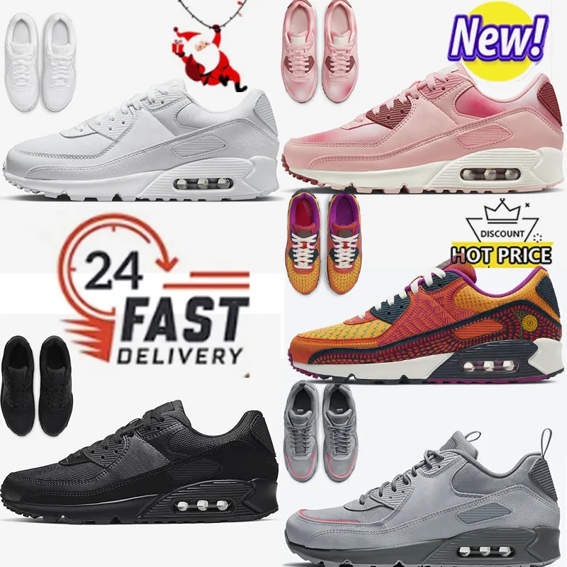 2024 Gratis fraktdesigners Classic Running Sports Shoes for Men Women Shoes Triple White Black Pink Red Grey Bule White Gum Halloween Outdoor 36-45