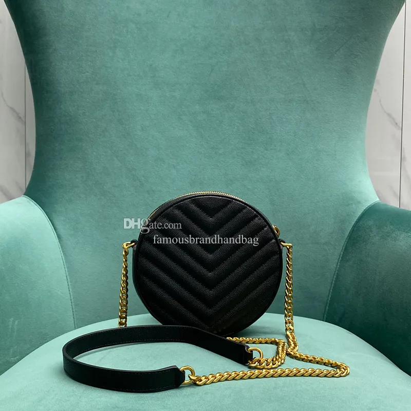 Luxury Calfskin Leather Designer Crossbody Bag 17CM, Chain Luxury Calfskin Leather Designer Crossbody Bag 17CM, Chain