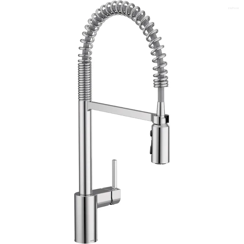 Kitchen Faucets One-Handle Pre-Rinse Spring Pulldown Faucet With Pull Down Sprayer And Power Single Hole Sink