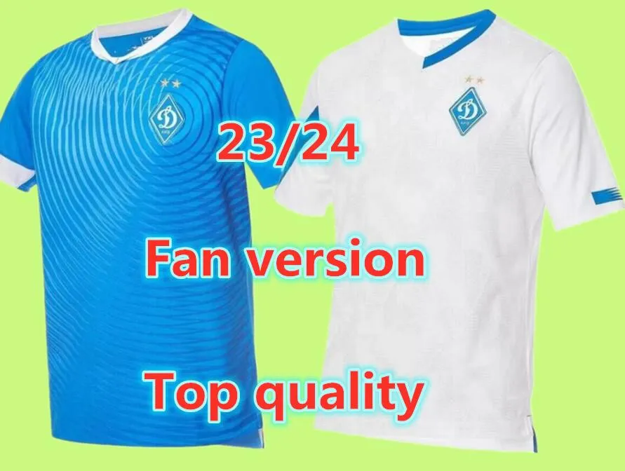 2023 2024 Dynamo Kiev Mens Soccer Jerseys Parris Shaparenko Vitaliy Popov Vanat Home Away Football Hommes Chemises Uniformes à manches courtes