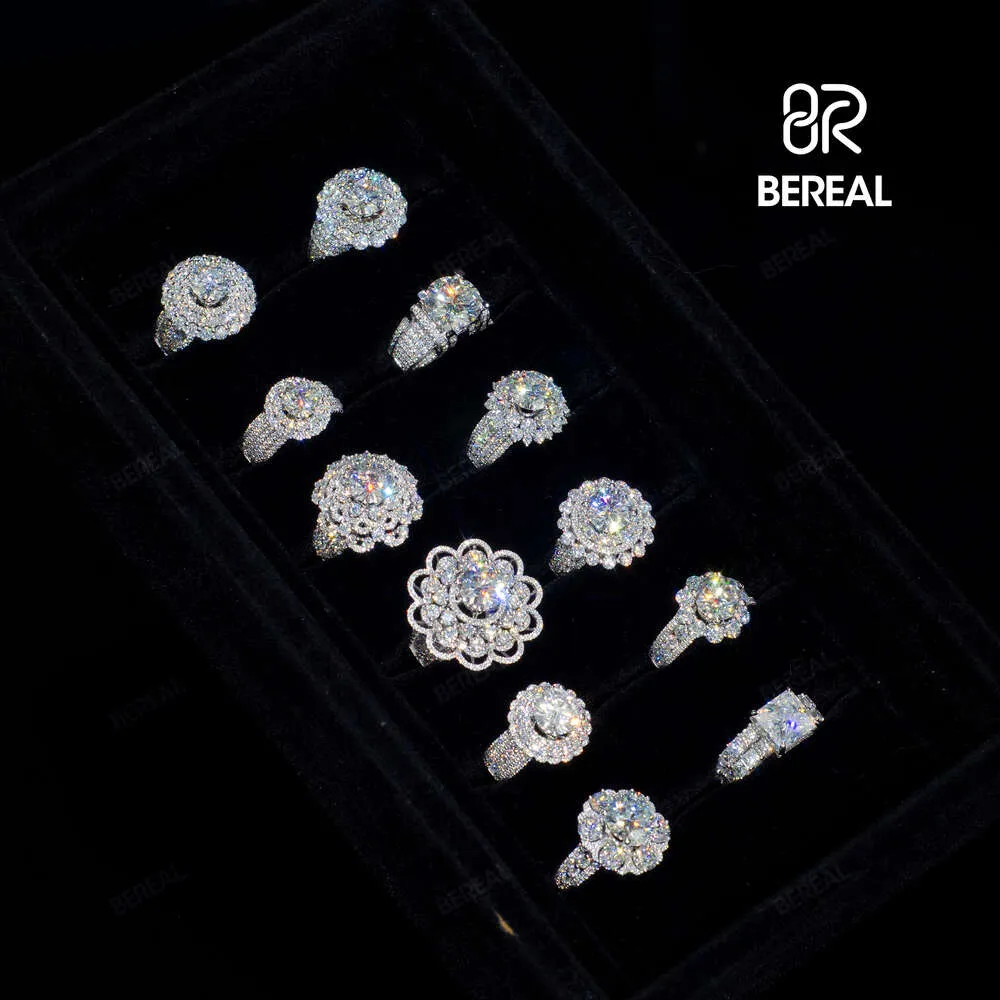 Hurtowa laboratorium Diamentowa obrączka ślubna CVD HPHT Szybka dostawa okrągła genialna cięta 14 -krotna złota pierścionki biżuterii