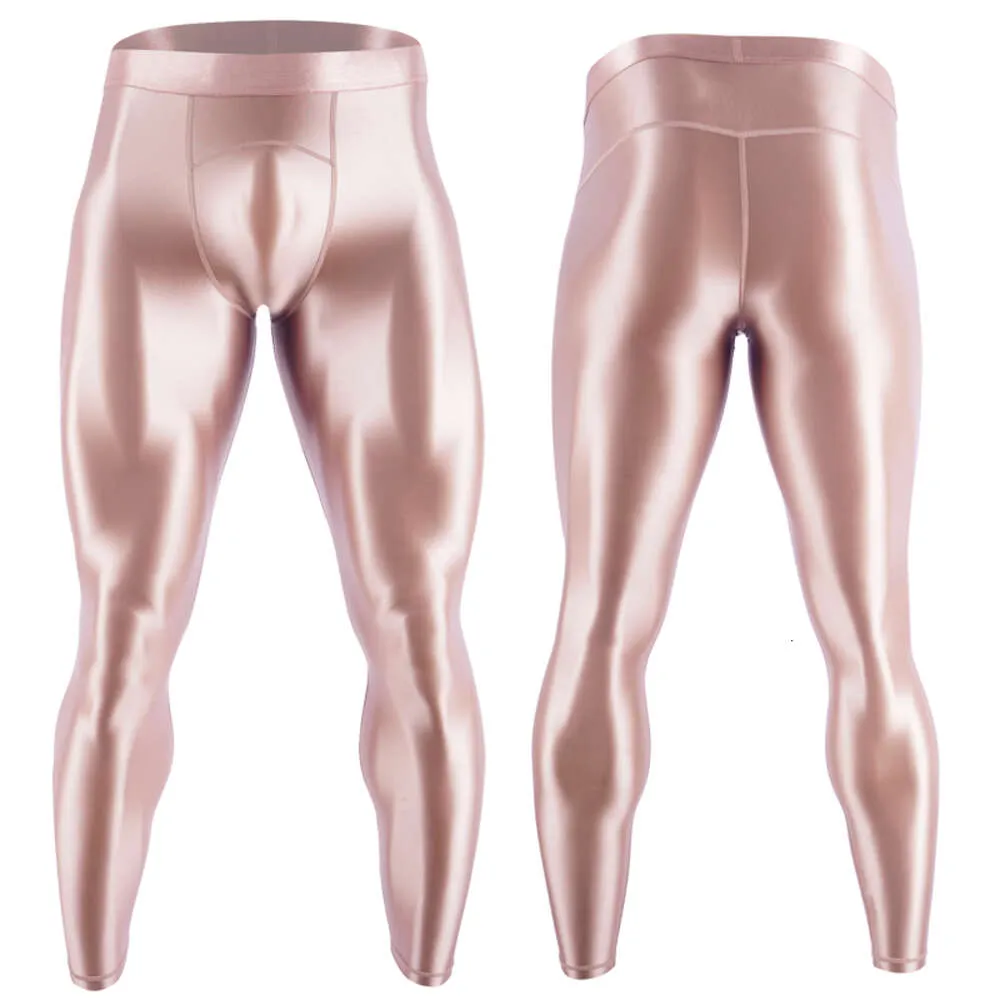 Men S Oily Pantyhose Compression Pants Quick Dry Fit Sportswear Running Tights Legging Fiess Training Sexy Sport Gym Leggings