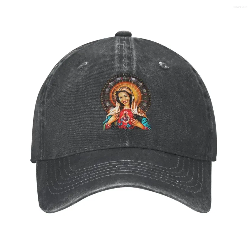 Ball Caps Vintage Our Lady Selena Baseball Merch Distressed Denim Washed Tejano Music Sun Cap For Men Women Outdoor Summer