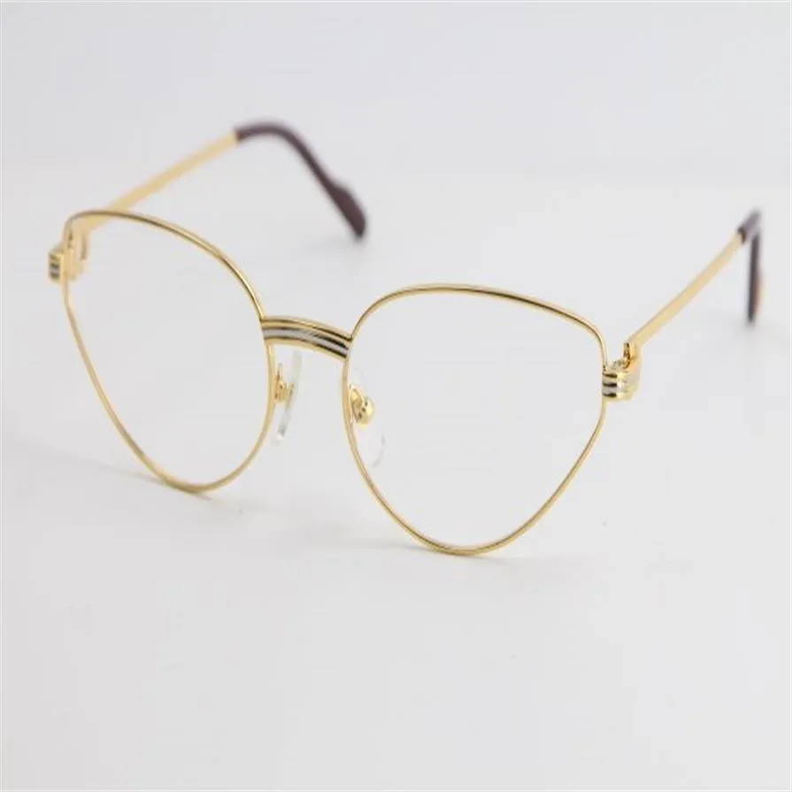 Hohe Qualität Gold optische Brillen Herren große quadratische Brillen Damen Design klassische Modell Brille mit Box288g