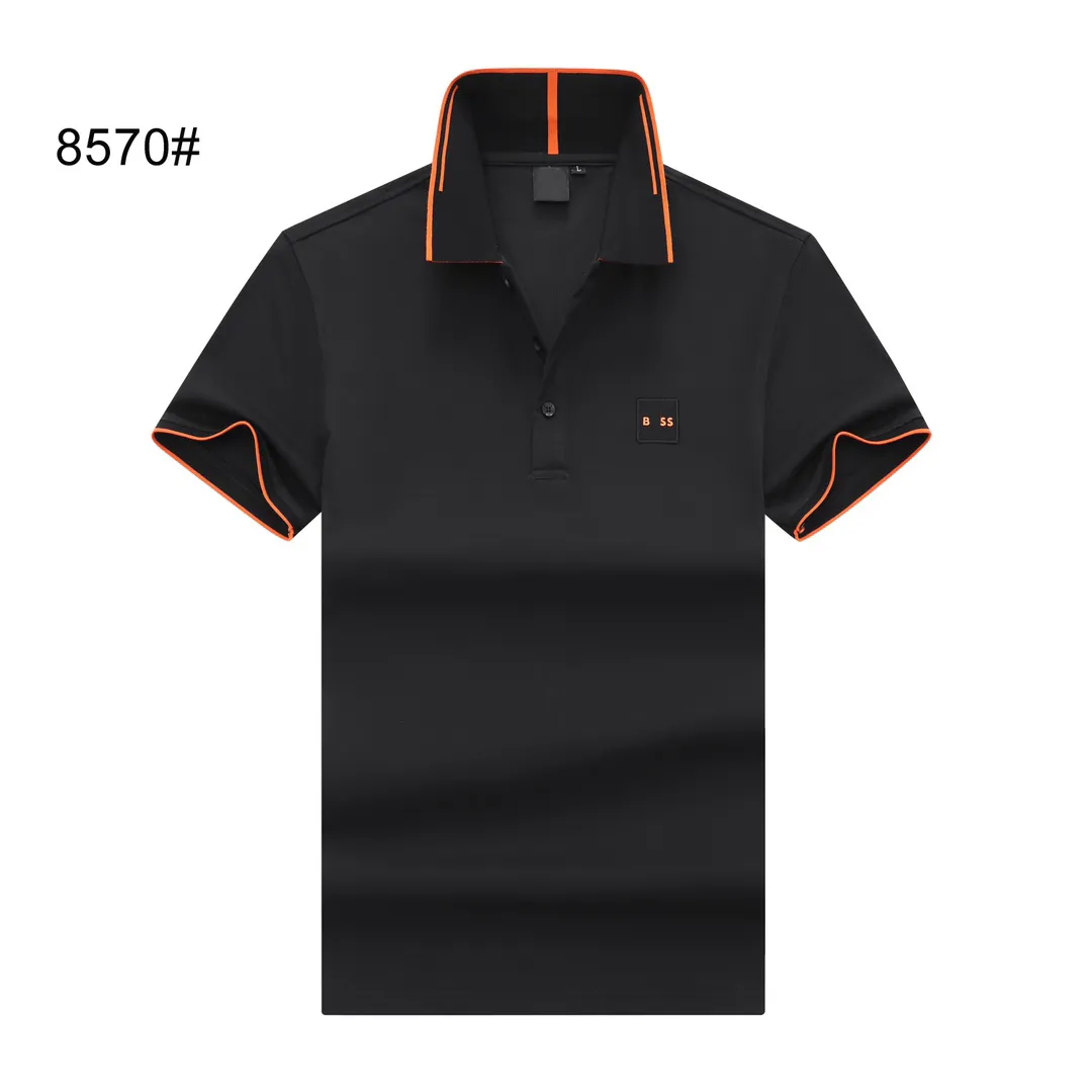 Polos pour hommes Collier de luxe de luxe à manches courtes Chemise en coton Hommes Logo brodé Femmes Hommes Tees à manches courtes Top Grossistes de vêtements taille M-XXXL