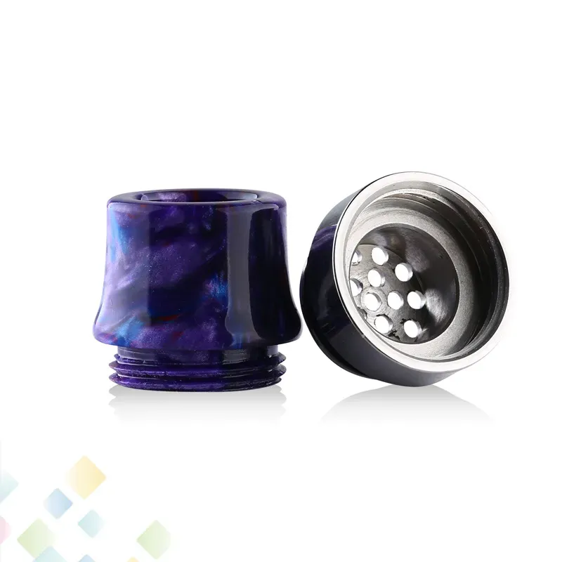 810 Airhole Drip Tip 16 hole Airflow Driptip Epoxy Resin Mouthpiece For 810 Smoking Accessories DHL Free