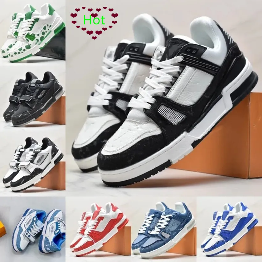 Rhyton Sneakers Designer Shoes Multicolor Novo designer casual Casual Lace Lace Up White Branco Black Men Sports Sapatos 35-46 56080