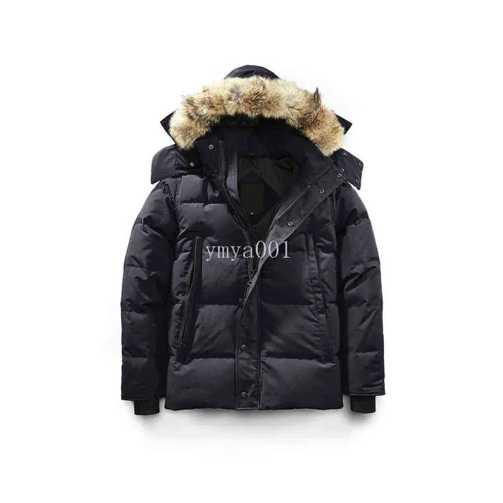 Winter 2022 Men Down Coats Parkas Jassen Chaquetas Outerwear Wolf Fur Hoodeds Manteaus Wyndhams Jacket Jas Hiver Do A W Wholesale 2 stuks 10% DICOUNT C