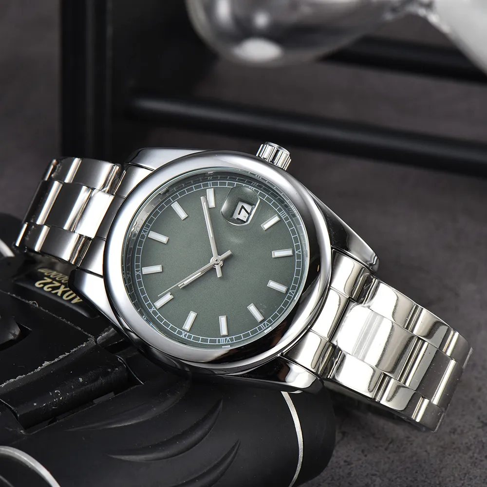 Moda pełna marka nadgarstka zegarki mężczyźni kobiety dziewczyny miłośnicy 41 mm 36 mm stalowy metal automatyczny mechaniczny luksusowy zegar R 344