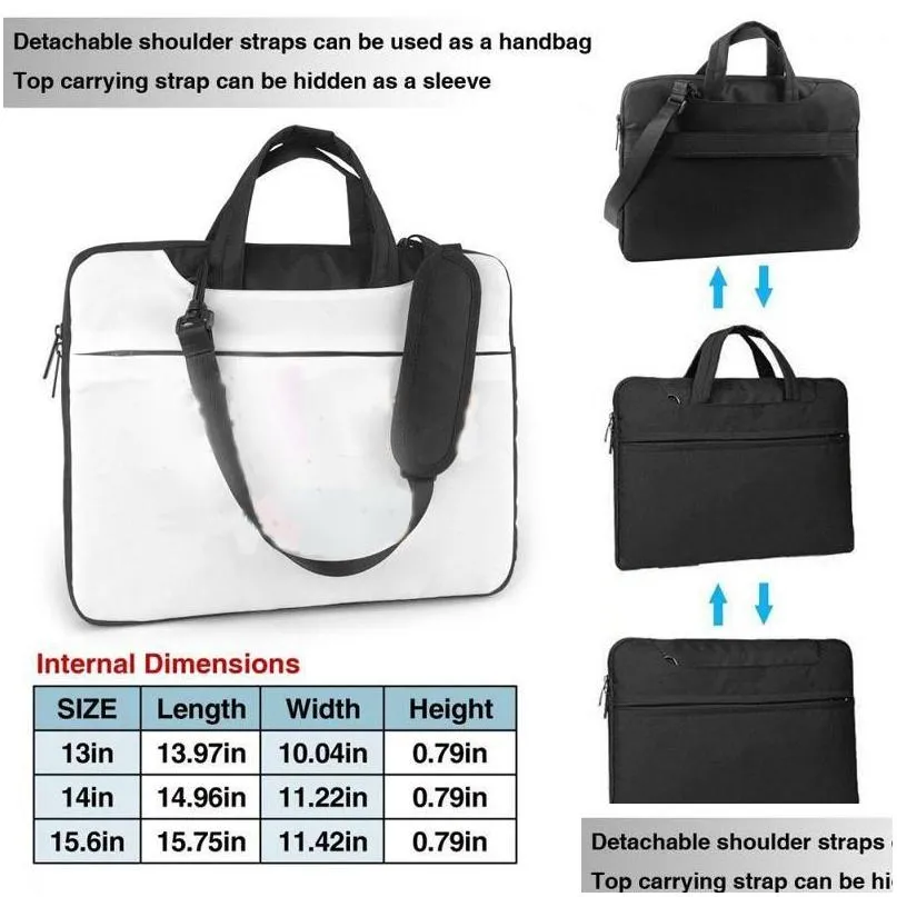 Laptop-Hüllen Rucksack 10 Stück Blank Case Sublimation Verbrauchsmaterialien Shoder Taschen für 13 Zoll 14 Zoll 15,6 Zoll Drop Lieferung Computer Netzwerk Oty8C