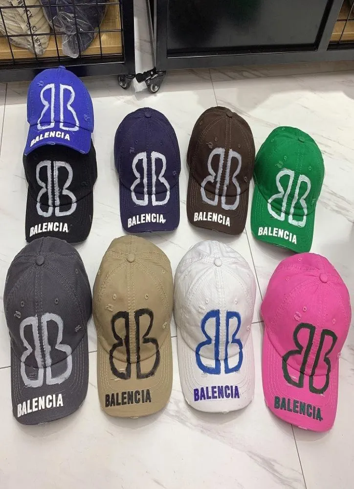 Casquette Ball Caps Beyzbol Kadın Kişilik Katı Pamuk Sokak Kapağı Graffiti Moda Şapkası Lüks Konstrüksiyon Renkleri6884939