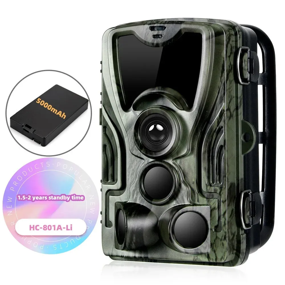 Jachtcamera's Outdoor 24MP 1080p Camera 5000 MAH Lithium Battery Night Vision Observation Farm Orchard Home Security 231208