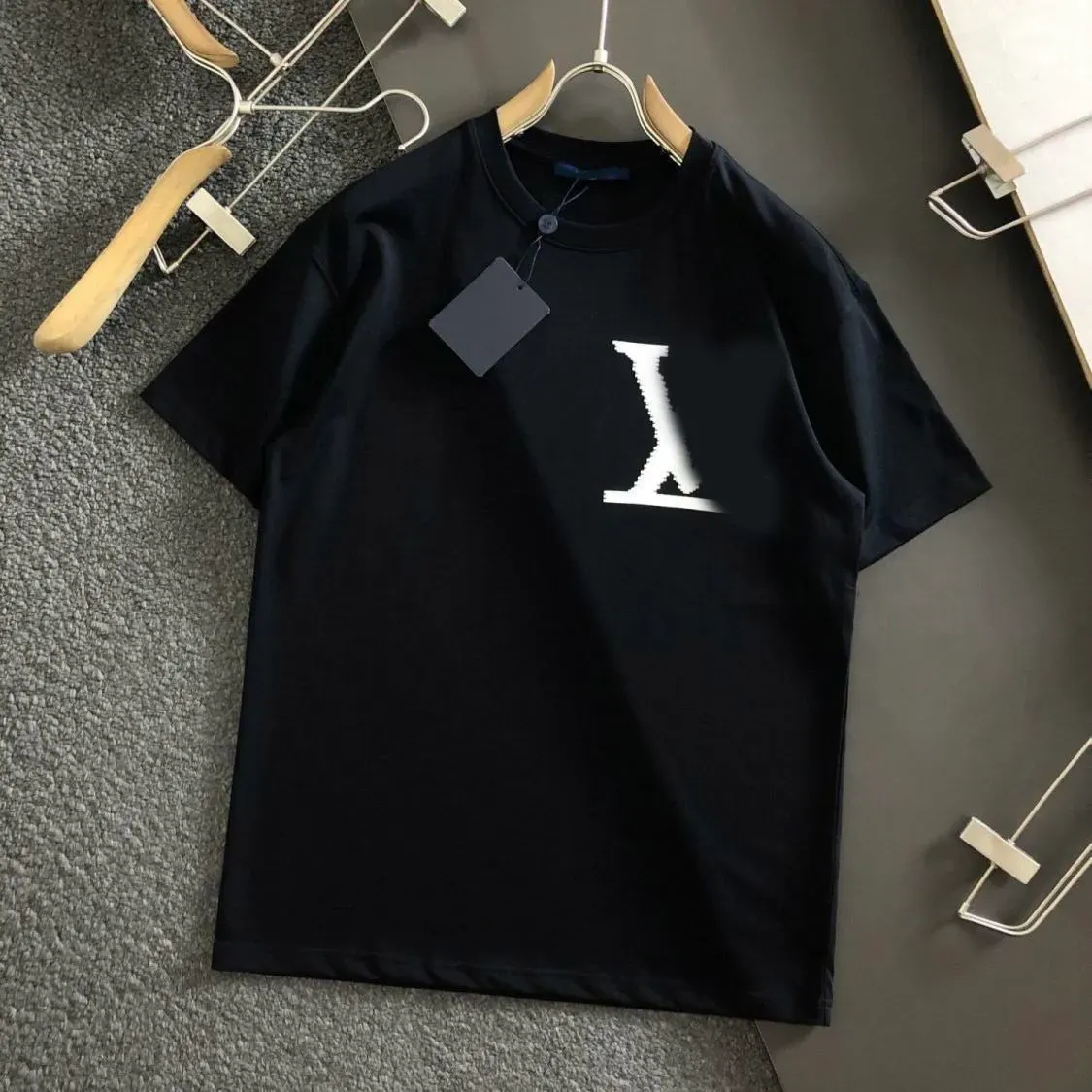 designer t shirt Men T Shirts Loose Oversize Tees Apparel Fashion Tops Mans Casual Chest Letter Shirt Luxury Street Shorts Sleeve Clothes Mens Tshirts