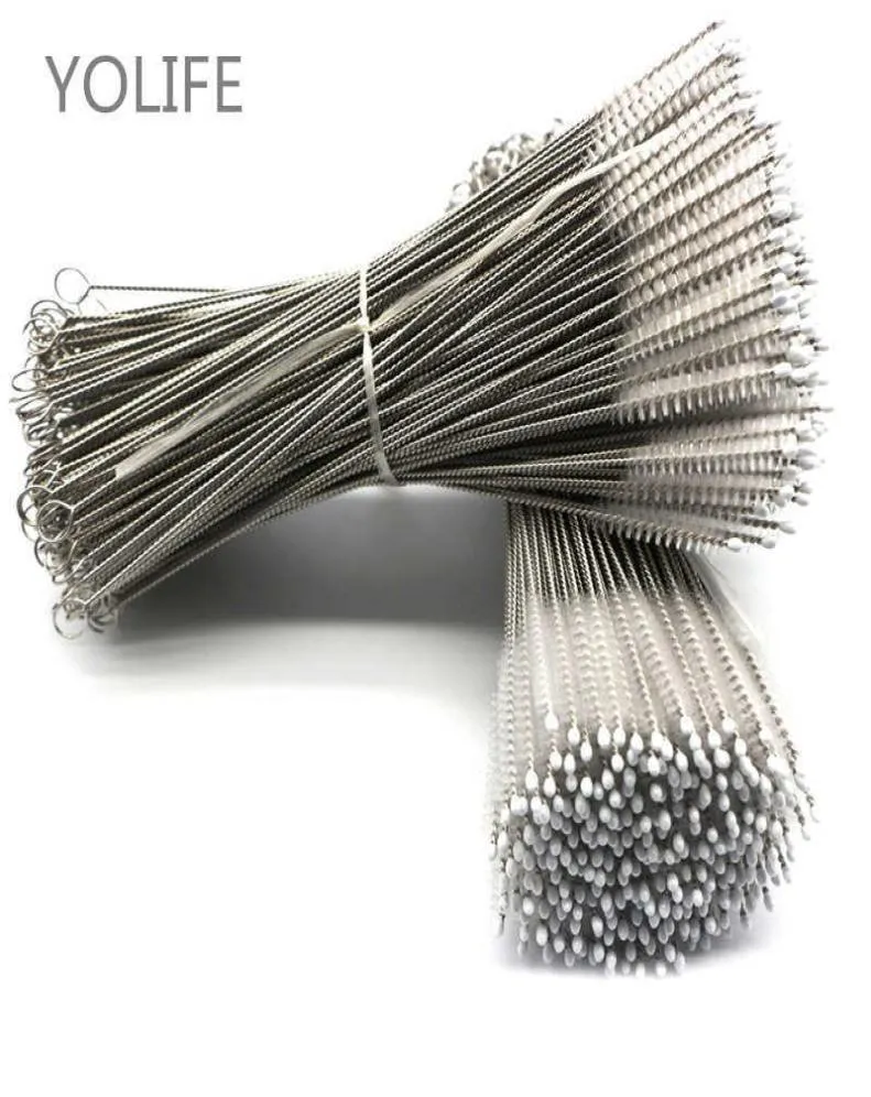 50100 pièces lot pailles brosses brosses métalliques réutilisables entier en acier inoxydable brosse écologique 175mm pour paille de 6mm de diamètre 218507642
