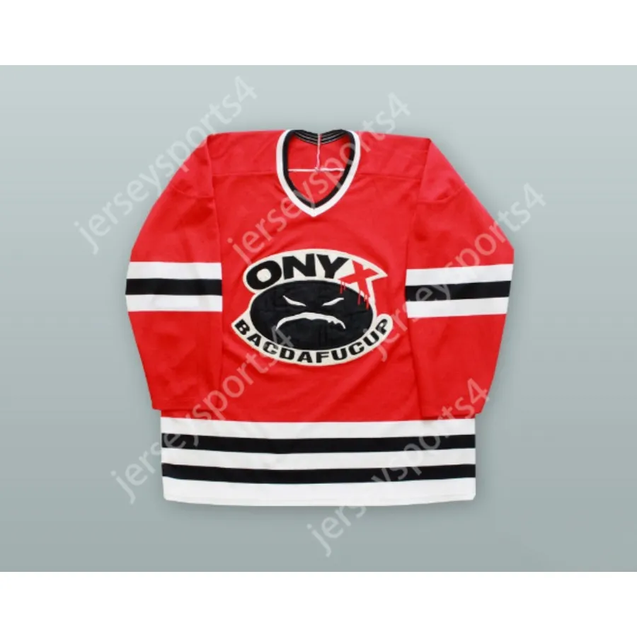 Custom 99 Red Onyx bacdafucup Fredro Starr Hockey Jersey Nowy top zszyty S-L-xl-xxl-3xl-4xl-5xl-6xl