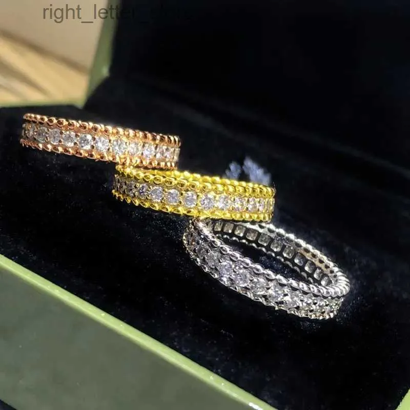 Com pedras laterais marca de luxo venda quente 925 prata esterlina incrustada zircão contas anéis geométricos para mulheres gilrs alta qualidade moda jóias finas yq231209