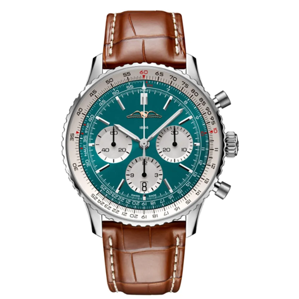 2024 Luxury Mens Chronograph Watch with Multi function Timer Designer Movement Top Quality